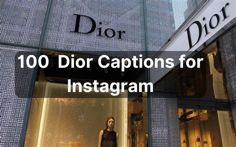 dior captions for instagram